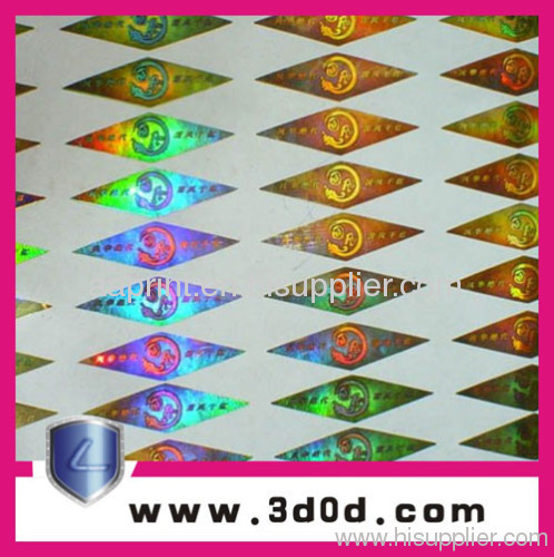 laser label hologram printer, hologram sticker/ label