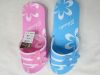 woman beache flip flops