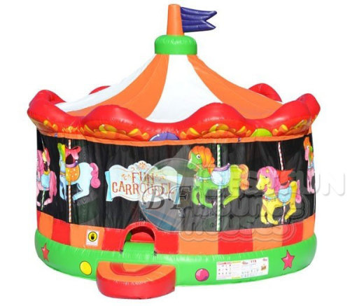 Inflatable Carousel Bounce House, Inflatable Fun Carousel Bouncer