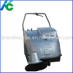 Single brush floor sweeper