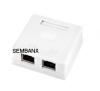 CAT5E FTP 2 ports RJ45 Surface Mount Box