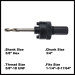 Arbor 5/8" hex shank