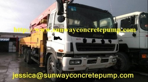 China 2007 Putzmeister pump 36 Meter Isuzu truck / used concrete pump truck