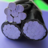 Super quality lowest price ABC power cable 2*1/0AWG+1*2AWG triplex cables astm