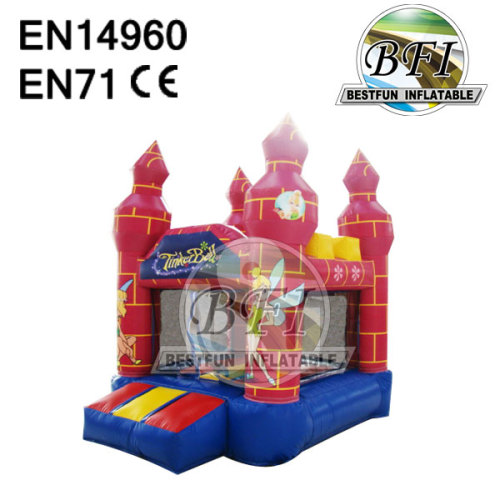 Mini Size Toddler Tinkerbell Inflatable Children Castle