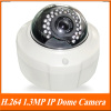 H.264 1.3MP 1/2.5'' CMOS 30Leds IR Vision 15-20m IR IP network Camera.