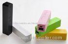 Black / White 2400mAh USB Portable Power Bank For Cell Phone