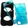 Durable Silicone Cell Phone Protective Cases Unique For iPhone Black / Blue
