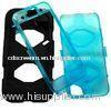 Durable Silicone Cell Phone Protective Cases Unique For iPhone Black / Blue