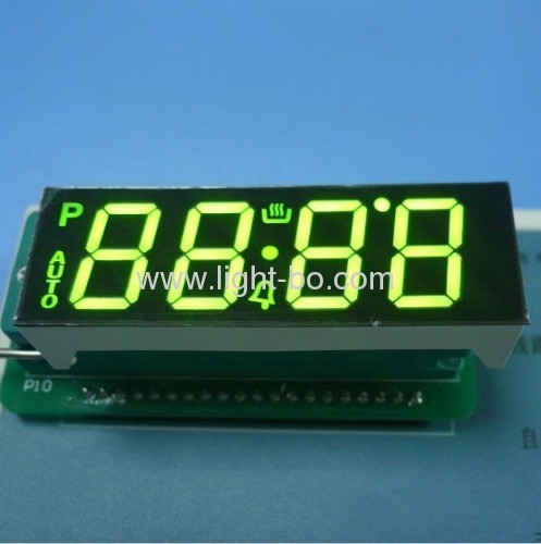 Custom Super Bright Green 4-Digit 0.567 Segment LED Display for Digital Oven Timer