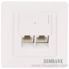 CAT5E 2 ports STP 80*80MM