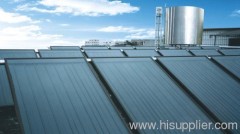 flat plat solar water heater project, solar hot water project, lager liter solar equipment