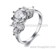 CZ diamond jewellery alloy ring
