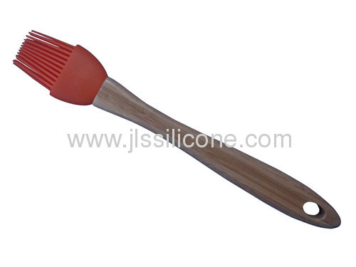 popular kitchen tool silicone brush with wood handle