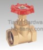 Horizontal Manual Brass Red Handle Two General Formula Stop Valve