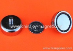 Rare Earth Cup Magnets w/M5 Threaded Male Stud 1 inch