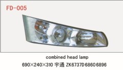 Yutong bus 6737 headlight