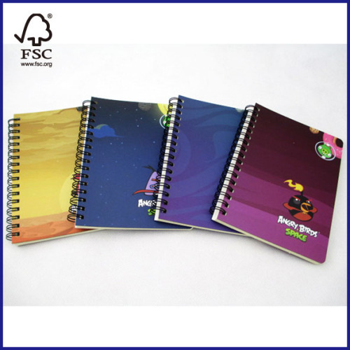 Angry Birds subject spiral notebook