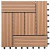 Balcony flooring wood plastic tile