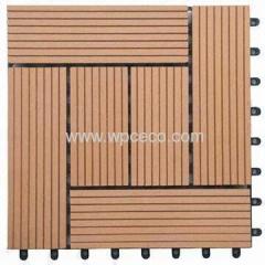 Balcony flooring wood plastic tile