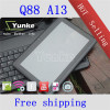 boxchip a13 cortex a8 tablet pc mid q88 dual camera front/back 30w Android 4.0 wifi 802.11 b/g/n DDR3 512M