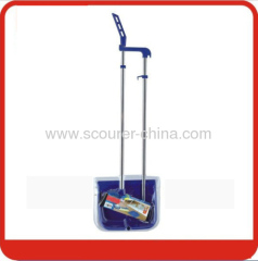 Wind proof long handle plastic dustpan & broom set