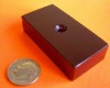 N50 Magnets 2 in x 1 in x 1/2 in w/Dual Side CounterSunk Hole Epoxy