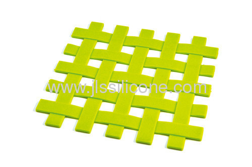 Fashion green anti slip silicone mat 