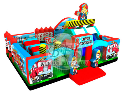 Inflatable Little Builders Playground For Kids Play