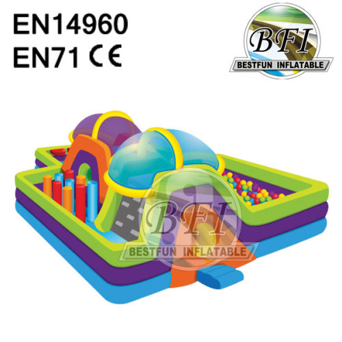 High Quality Inflatable Toddler Fun City With Ball Pit