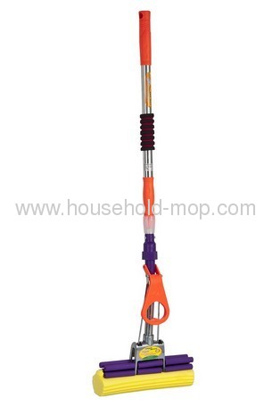 Telescopic stainless steel pva spong mop