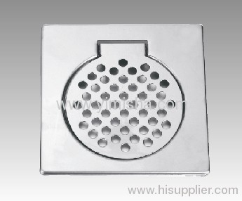 Square Stainless Steel Floor Drain Cover with Clean Out 6 Inch