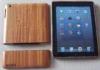 Hand Made Walnut Wood Ipad Protective Cover Lined With A Smooth Felt