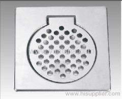 Square Stainless Steel Floor Drainer Cover with Clean Out 8 Inch