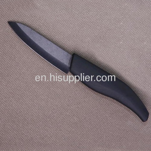 White blade ceramic paring knife with ABS handle