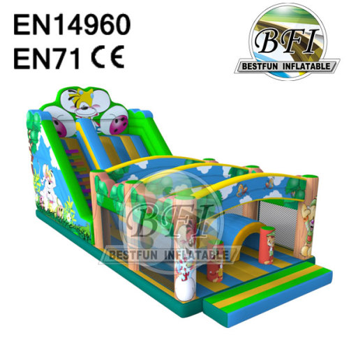 Virgin Froest Jungle-Themed Inflatable Slide