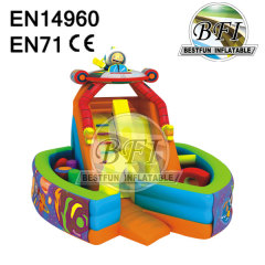Small Space Combo Inflatable Slide Bouncer