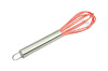 8.5&quot; silicone egg whisk with stainless steel handle