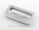 Brushed Nickel Recessed Aluminum Finger Pull Handles For Drawer