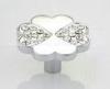 Flower Shape Crystal Furniture Handles , Decorative Handles