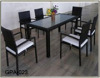 outdoor rattan dining set