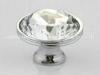 Zinc Alloy Round Decorative Crystal Handles For Modern Furniture