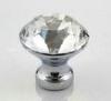 Jewel / Round Crystal Modern Furniture Handles With Chrome Polished