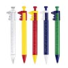 Promotional caliper shape ballpoint pen with colorful barrel