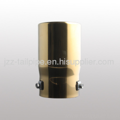 Gold-plated stainless steel universal car tail pipe