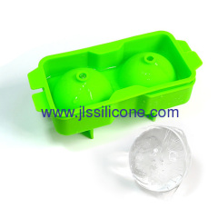 Fashion designed double sphere whrisky ice ball mould in candy colors