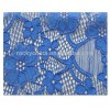 Lycra Lace / Blue embroidery lace fabric /Spandex Lace
