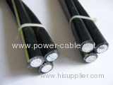 Best quality 600/1000v triplex cable ABC overhead power cable