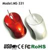 Mini size optical retractable wired cable mouse