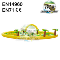 Yellow Inflatable Golf Field For Sale